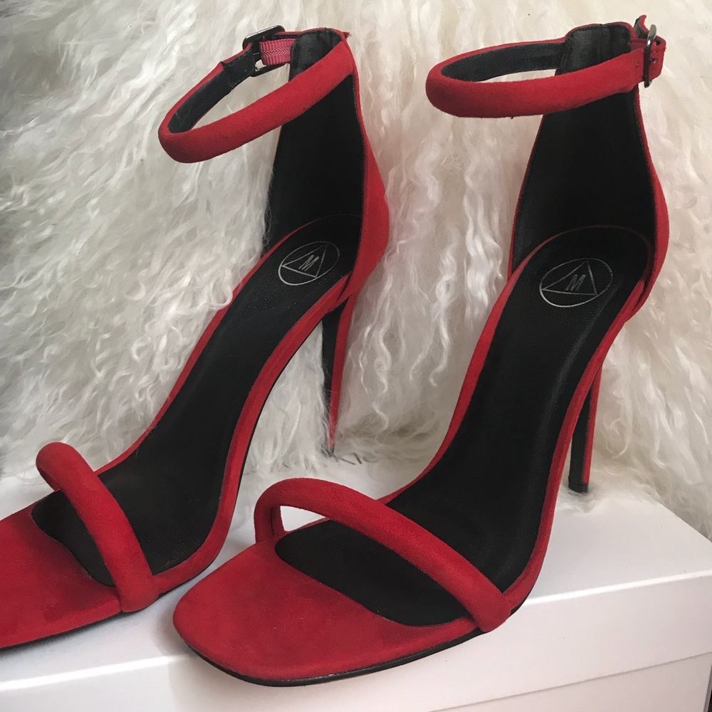Red Missguided heels - comes with box!